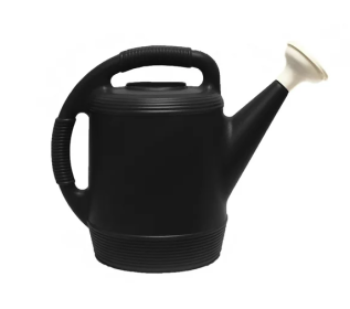 Expert Gardener 2 Gallon Resin Watering Can;  Black