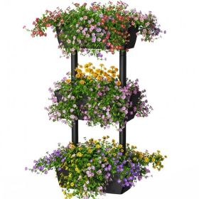 3-Tier Freestanding Vertical Plant Stand for Gardening and Planting Use