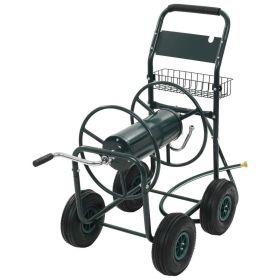 Garden Hose Trolley with 1/2" Hose Connector 246.1' Steel