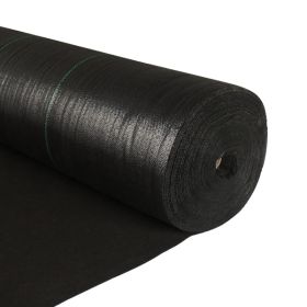 5oz 3*250ft Polyethylene Double Layer Weeding Cloth Black