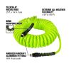 Flexzilla Polyurethane Recoil Hose: 1/4" x 25' with 1/4in with MNPT Fittings